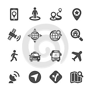Map icon set 3, vector eps10