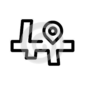 Map Icon Vector Symbol Design Illustration