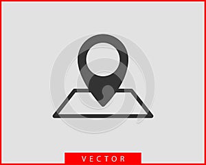 Map icons. Marker pointer. Pin location vector icon. GPS navigation symbol