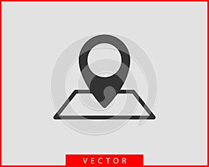 Map icons. Marker pointer. Pin location vector icon. GPS navigation symbol