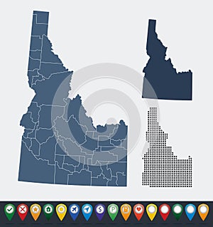 Map of Idaho state