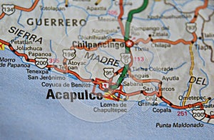 Map Image of Acapulco, Mexico 2 photo