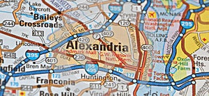 Map Image of Alexandria, Virginia photo