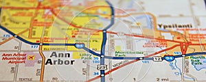 Map Image of Ann Arbor Michigan