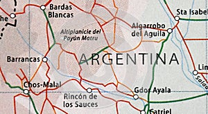 Map Image of Argentina photo