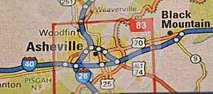 Map Image of Asheville, North Carolina 2 photo