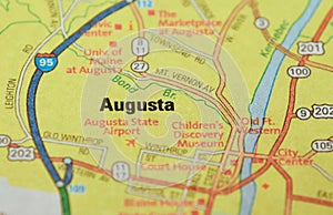 Map Image of Augusta, Maine photo