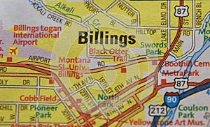 Map Image of Billings Montana 1 photo