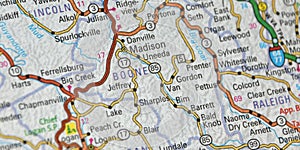 Map Image of Boone County, West Virginia
