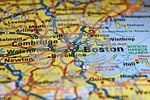 Map Image of Boston Massachusetts 1 photo