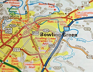 Map Image of Bowling Green, Kentucky