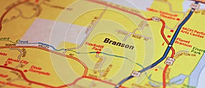 Map Image of Branson Missouri