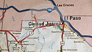 Map Image of Cuidad Juarez, Mexico