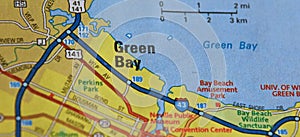 Map Image of Green Bay, Wisconsin
