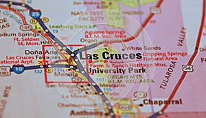 Map Image of Las Cruces, New Mexico 2