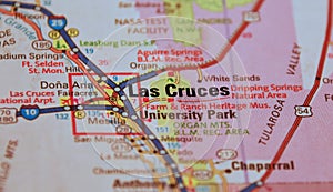 Map Image of Las Cruces, New Mexico 2 photo