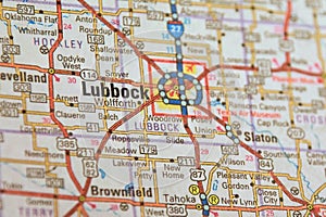 Map Image of Lubbock Texas 1