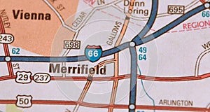 Map Image of Merrifield, Virginia