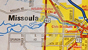 Map Image of Missoula Montana 2 photo