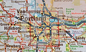 Map Image of Portland Oregon 3