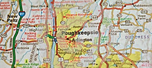 Map Image of Poughkeepsie, New York photo