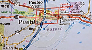 Map Image of Pueblo Colorado