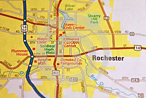 Map Image of Rochester Minnesota 2