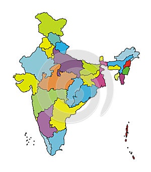 Map of India-More authentic photo