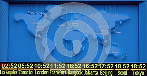 Map with international timezone