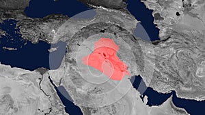 Map Iraq, Iraq map, Republic of Iraq