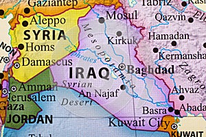 Map of Iraq photo