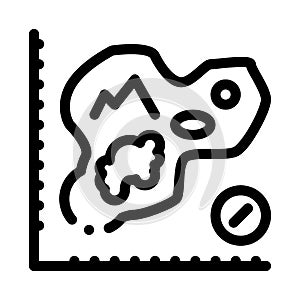 Map Of Island, Cartography Icon Thin Line Vector