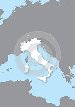 Map of Italy photo