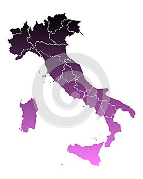 Map of Italy photo