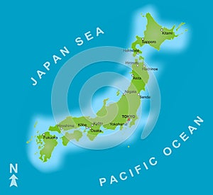 Map of Japan