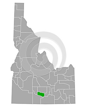 Map of Jerome in Idaho