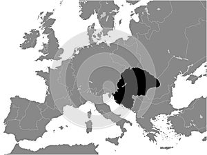 Map of Kingdom of Hungary year 1190