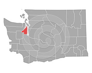 Map of Kitsap in Washington