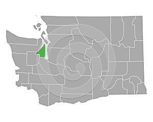 Map of Kitsap in Washington