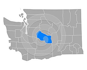 Map of Kittitas in Washington