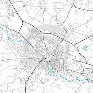 The map of Kolomyia.