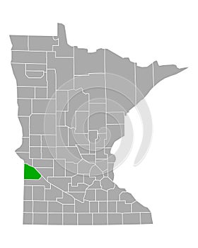 Map of Lac qui Parle in Minnesota photo