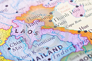 Map of Laos