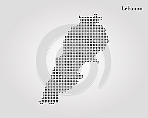 Map of Lebanon. Vector illustration. World map