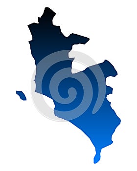 Map of Lima Metropolitana