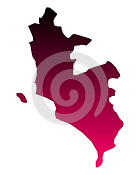 Map of Lima Metropolitana photo