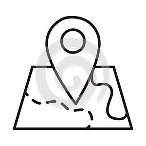 Map line icon