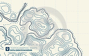 Map Line of Topography.