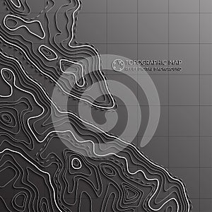 Map line of topography. Vector abstract topographic map concept with space for your copy