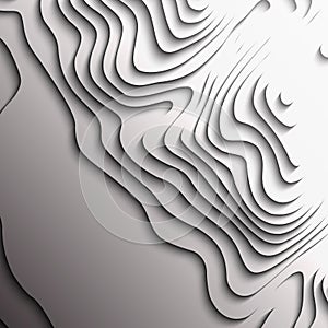 Map line of topography. Vector abstract topographic map concept with space for your copy. Black and white wave photo